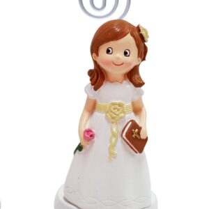 Pinza notas fotos comunión niña