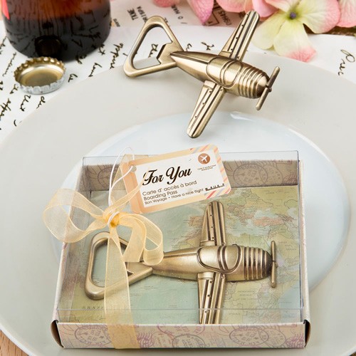 Abrebotellas "bon voyage" en caja regalo