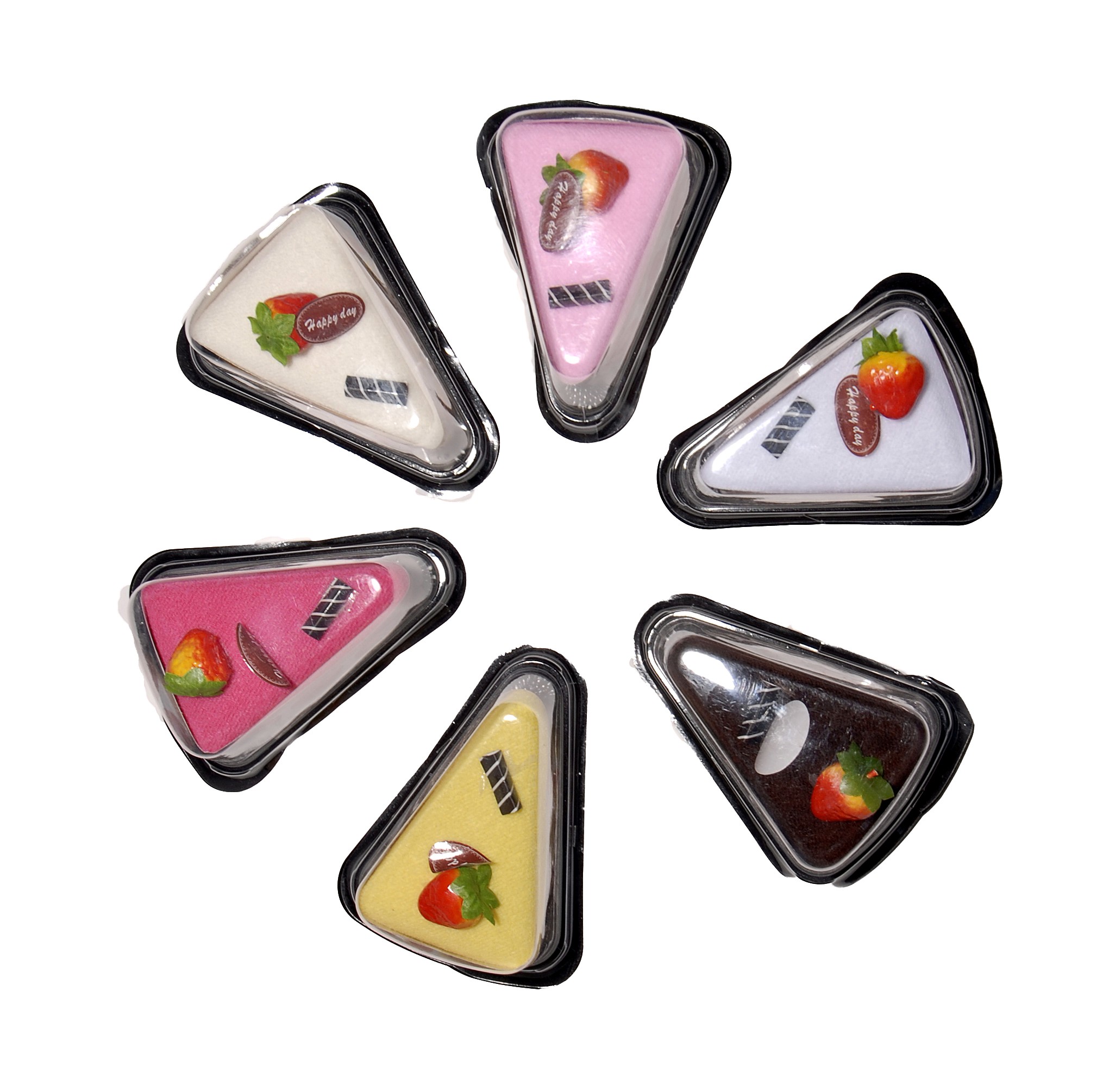 Dulce porción pastel toalla