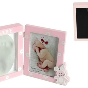 Portafotos huellas baby girl