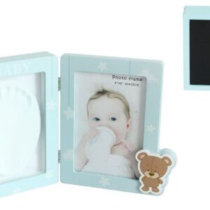 Portafotos huellas baby boy