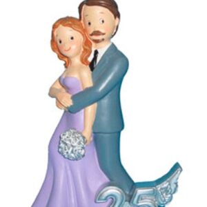Figura pastel 25 aniversario abrazo
