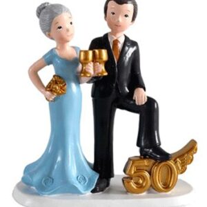 Figura pastel 50 aniversario copas