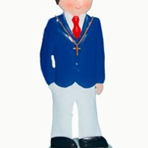 Figura metálica comunión niño