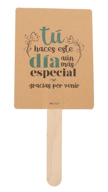 Pai pai kraft “gracias por venir”