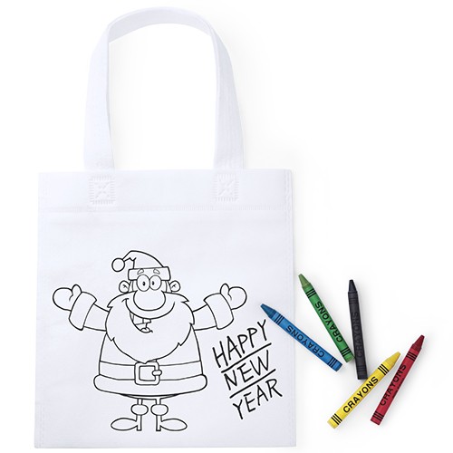 Bolsa navidad para colorear con 5 ceras