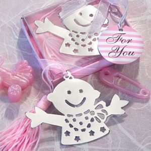 Simpático baby punto de libro en estuche rosa