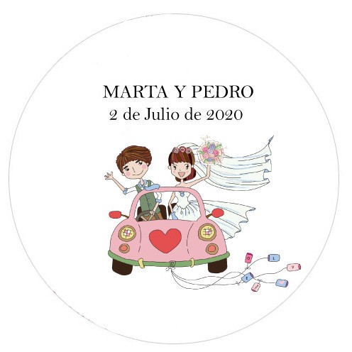 Lote 24 pegatinas redondas personalizables