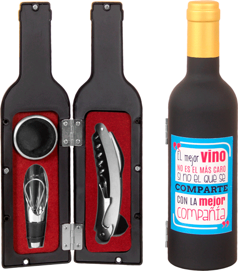 Set de 3 piezas de vino “las mejores cosas”