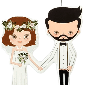 Pinza portafotos madera wedding