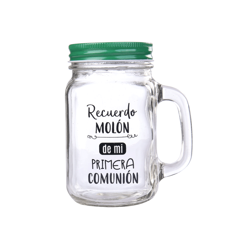 Jarra cristal con caña "recuerdo molón"
