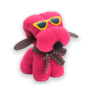 Toalla perrito microfibra en caja de regalo