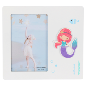 Portafotos de madera "sirenita"