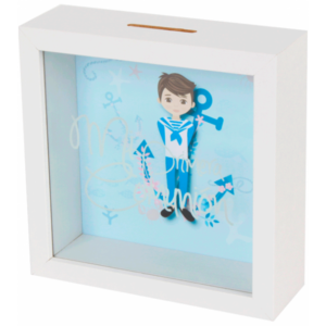 Hucha de madera comunión niño