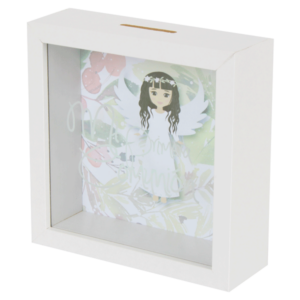 Hucha de madera comunión niña