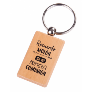 Llavero madera "recuerdo molón"