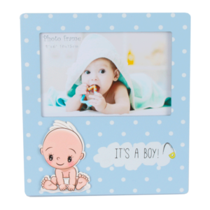 Portafotos "it's a boy" madera