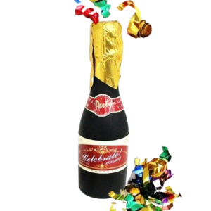 Cañon espirales en forma de botella de champan