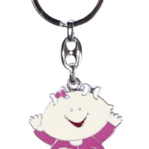 Llavero happy baby rosa en caja de regalo