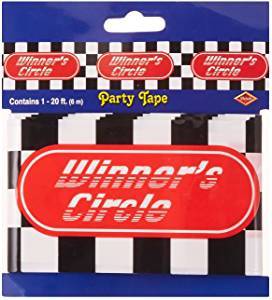 Cinta banderola fiesta de carreras