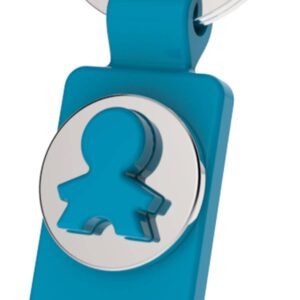 Llavero moneda carrito + soporte móvil en caja