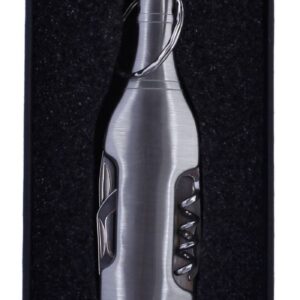 Llavero botella navaja + multiusos en caja