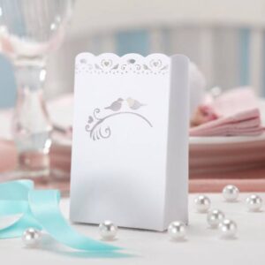 Pack de 5 bolsas para dulces estilo vintage blanco