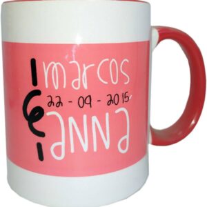 Taza personalizada blanca