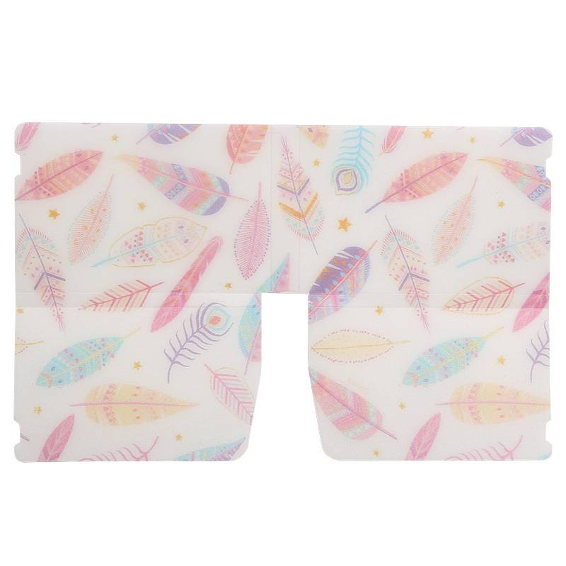 Lote 10 estuches portamascarillas "étnico plumas"