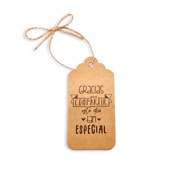 Lote 20 tarjetas kraft frases