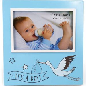 Portafotos cigüeña it's a boy