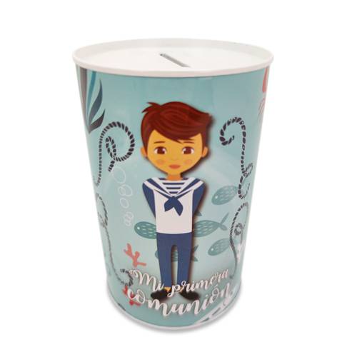 Hucha metálica mi primera comunión niño