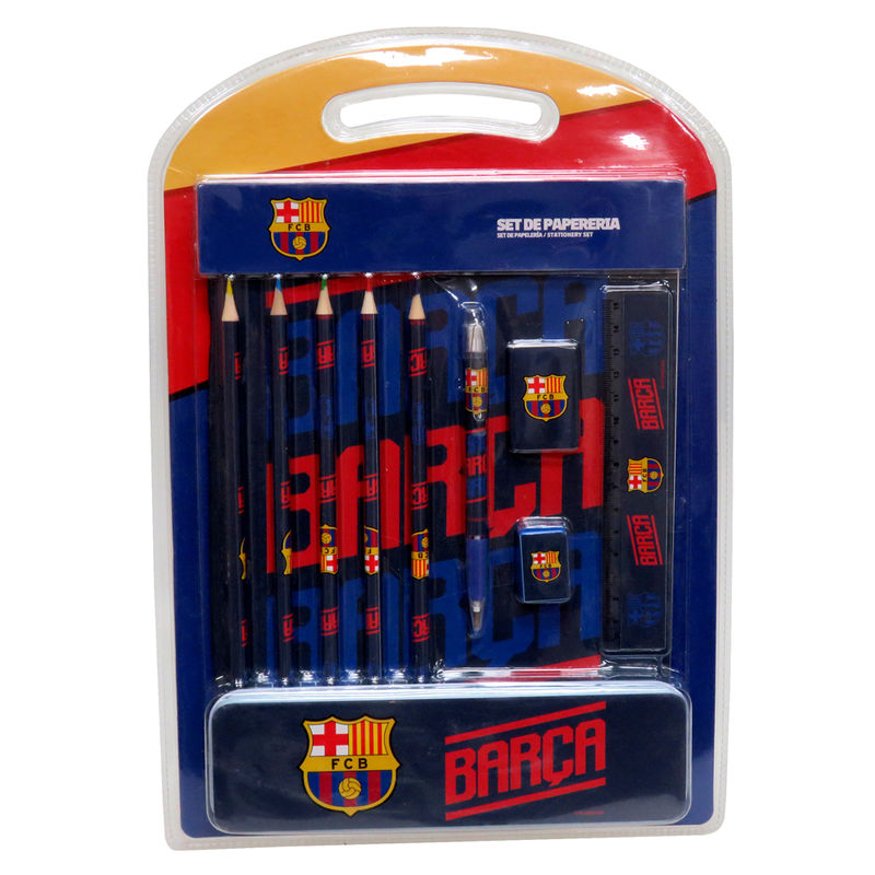 Set papeleria + estuche FC Barcelona