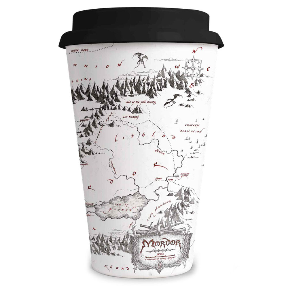 Taza viaje Mapa Mordor El Señor de los Anillos