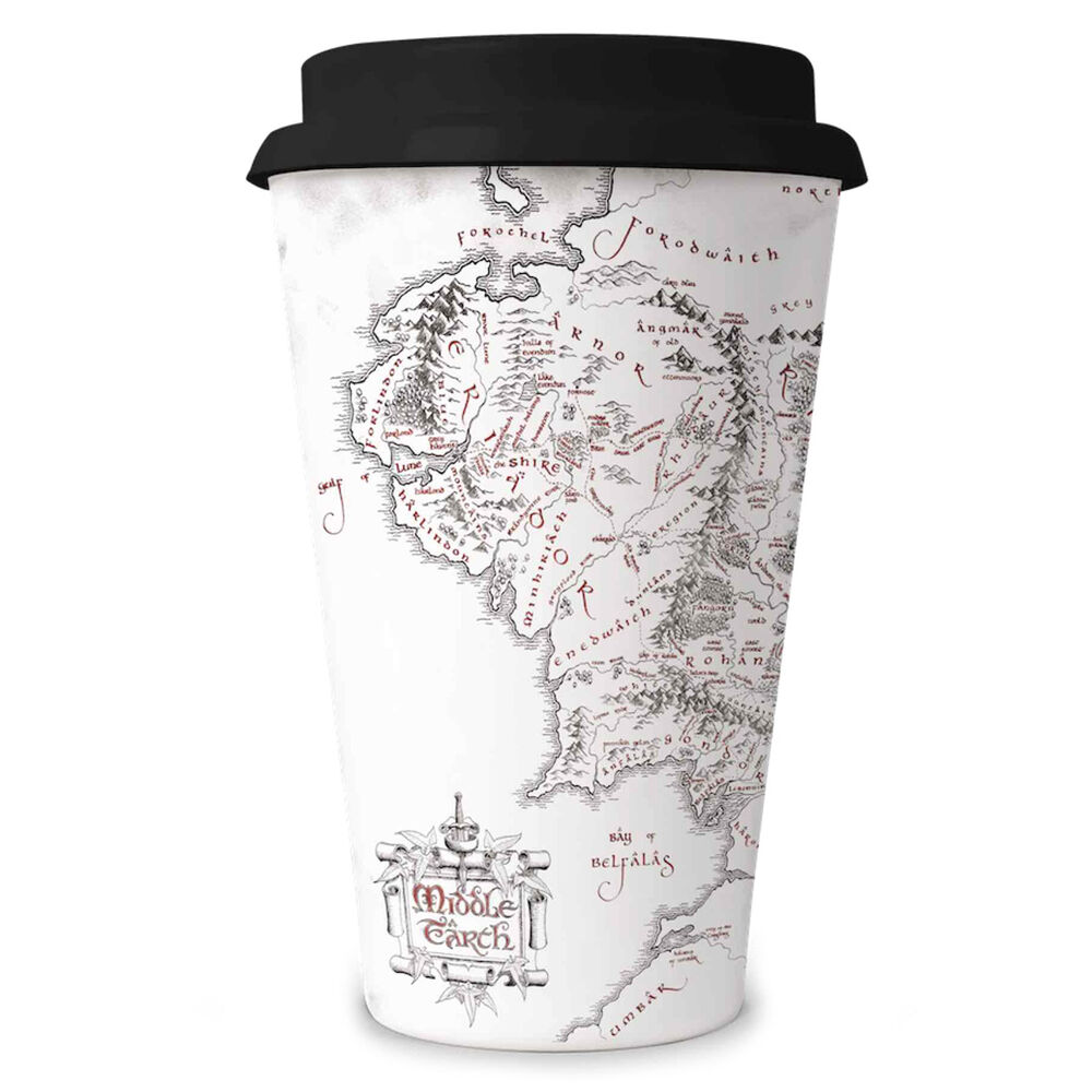 Taza viaje Mapa Tierra Media El Señor de los Anillos