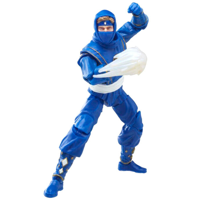 Figura Ninja Blue Ranger Power Rangers Lightning Collection 15cm