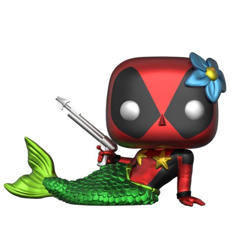 Set figura POP & Tee Marvel Deadpool Mermaid Exclusive L