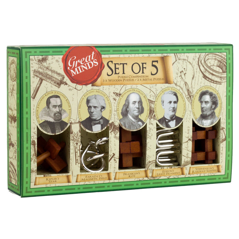 Set 5 juegos habilidad Men The Great Minds