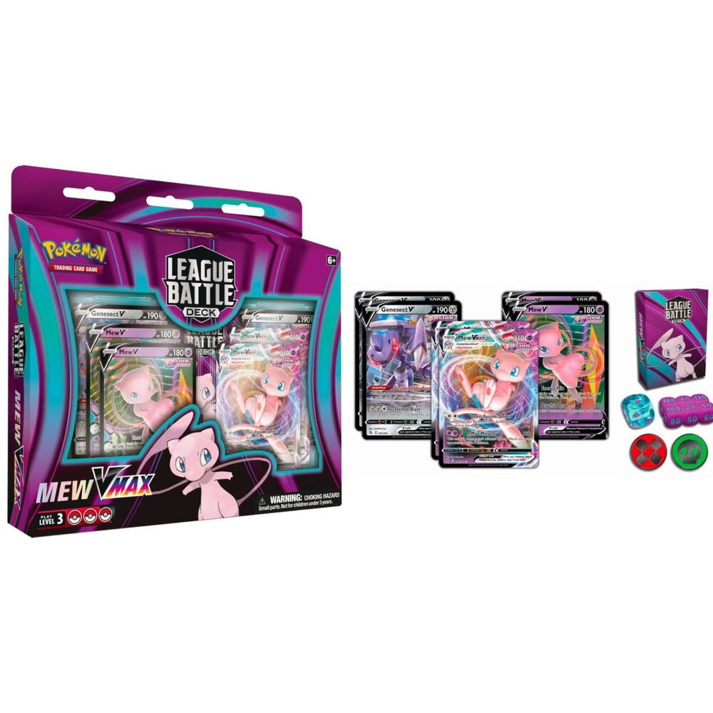 Blister Cartas League Battle Mew VMax Pokemon español