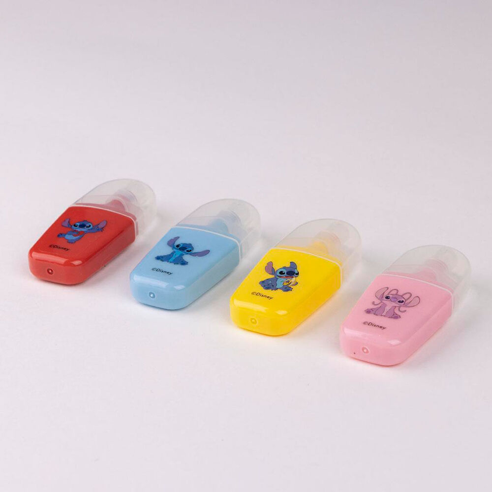 Blister 4 Subrayadores Stitch Disney
