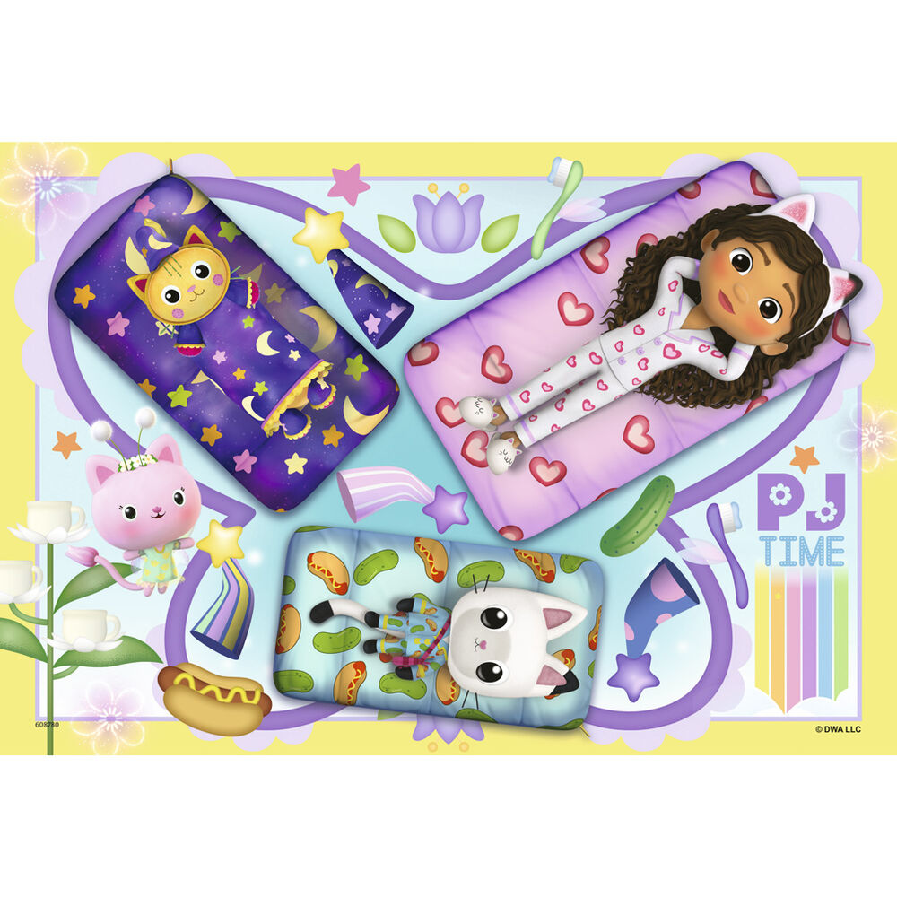 Puzzle La Casa de Muñecas de Gabby 2x12pzs