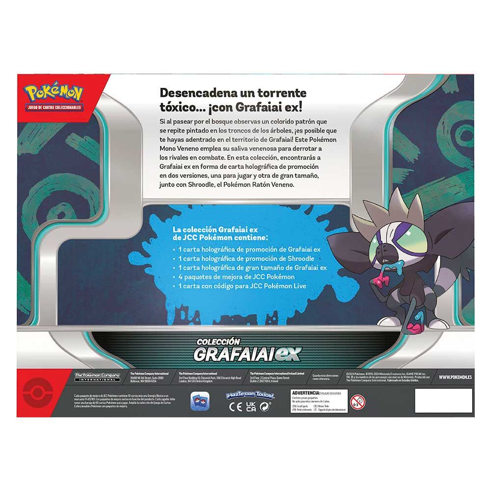 Blister cartas Grafaiai ex box Pokemon español