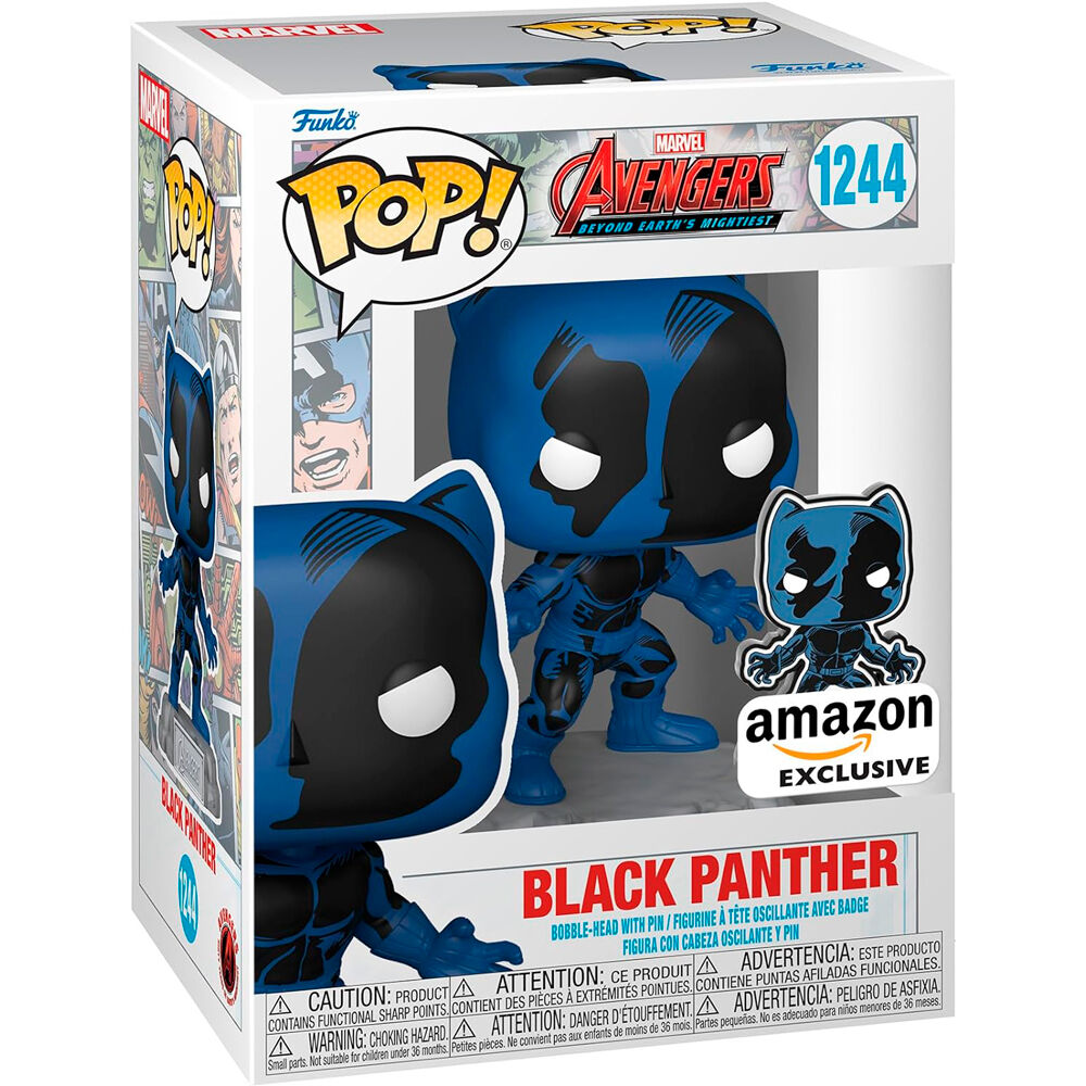 Figura POP Marvel Avengers 60th Anniversary Comic Black Panther with Pin Exclusive