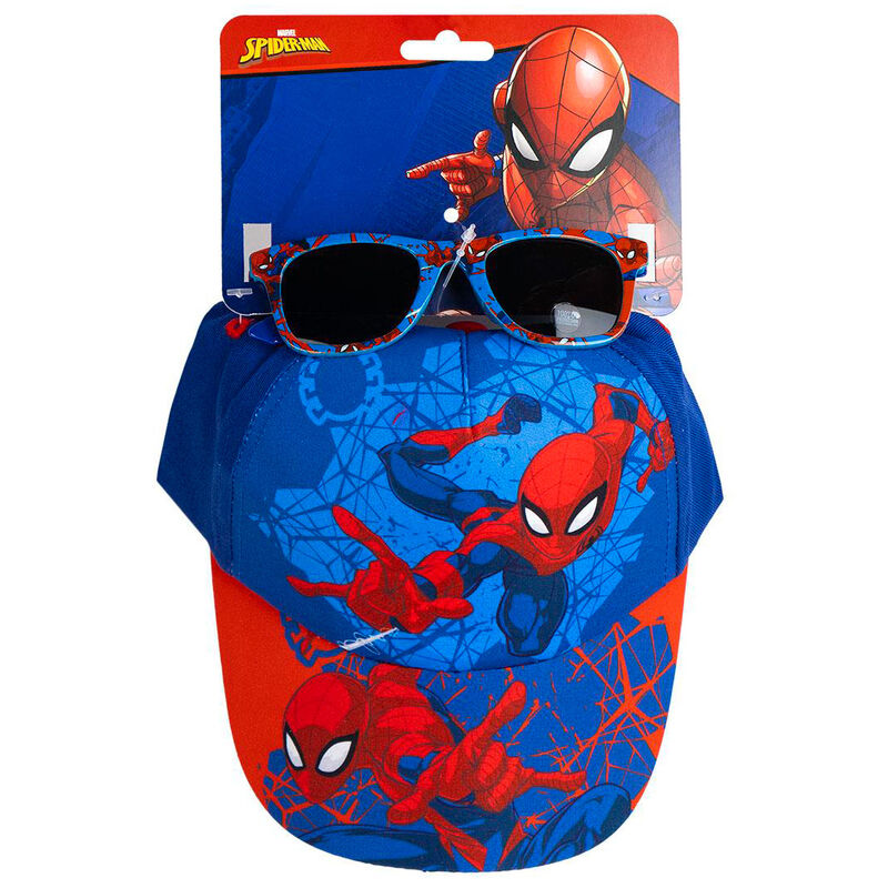 Set gorra + gafas sol Spiderman Marvel