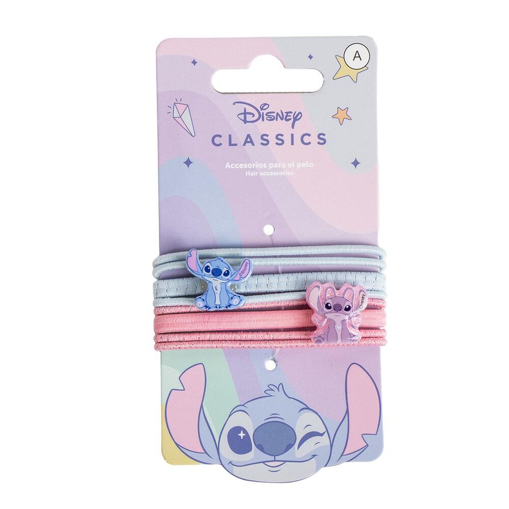 Blister 8 coleteros Angel & Stitch Disney