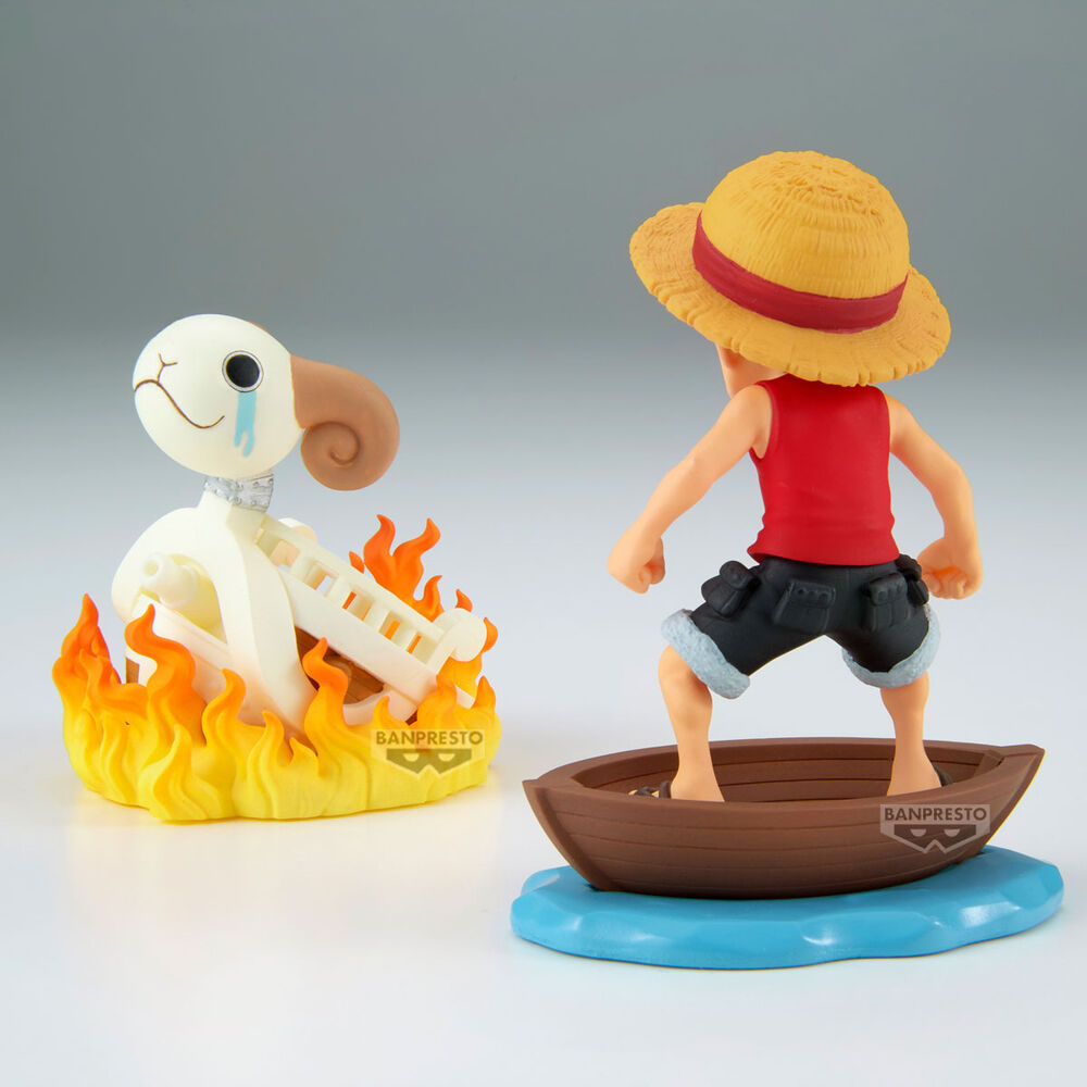 Figura Luffy & Going Merry Log Stories One Piece 8cm