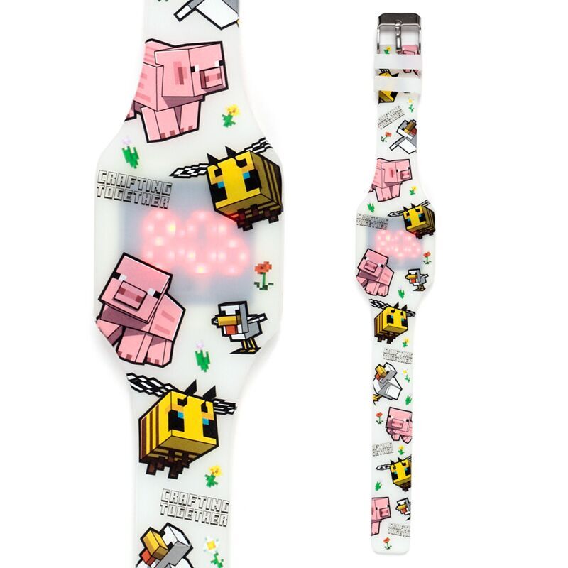 Reloj digital silicona Minecraft surtido