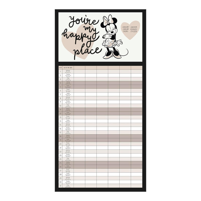 Calendario planificador familiar Mickey and Friends Disney