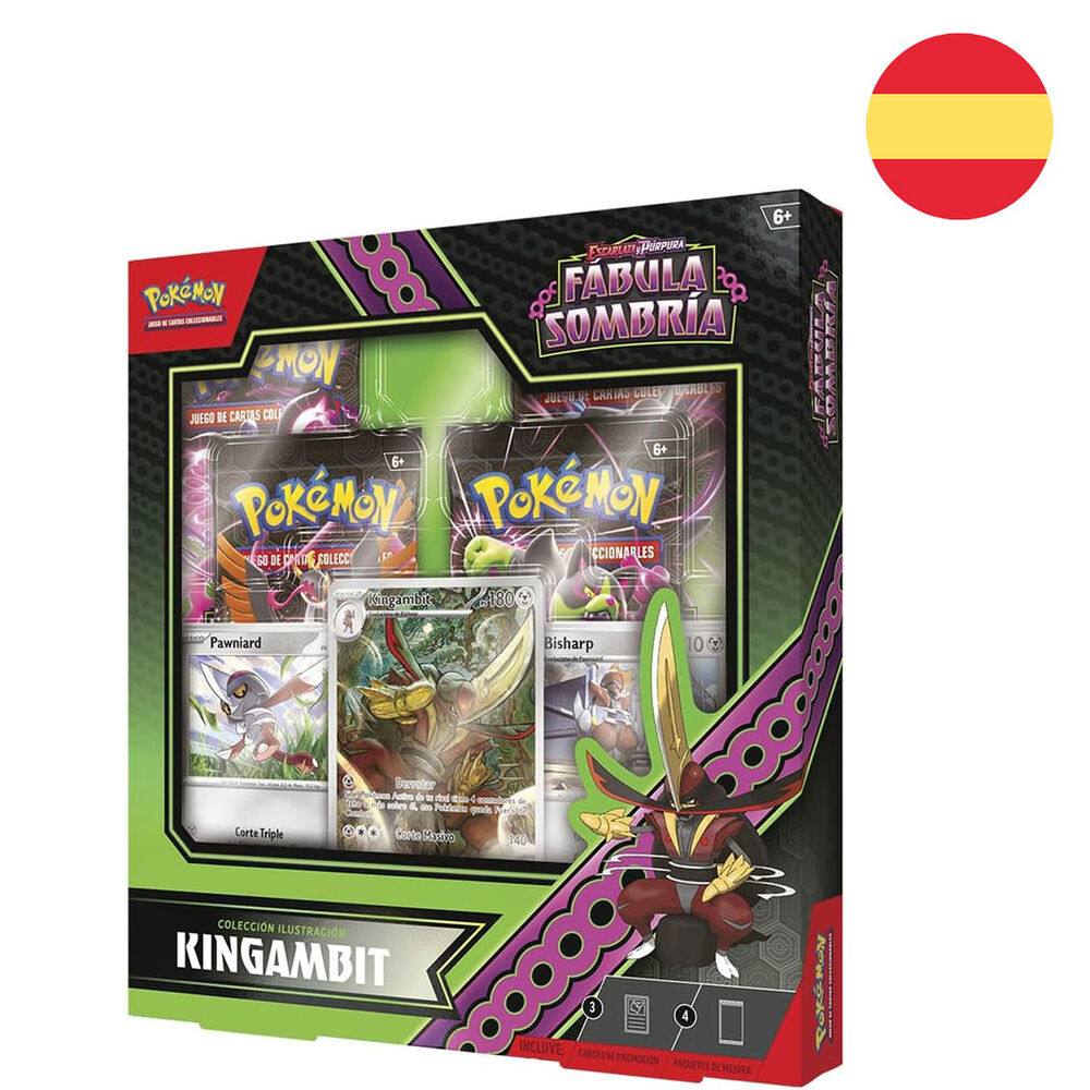 Blister cartas Kingambit Fabula Sombria Pokemon español