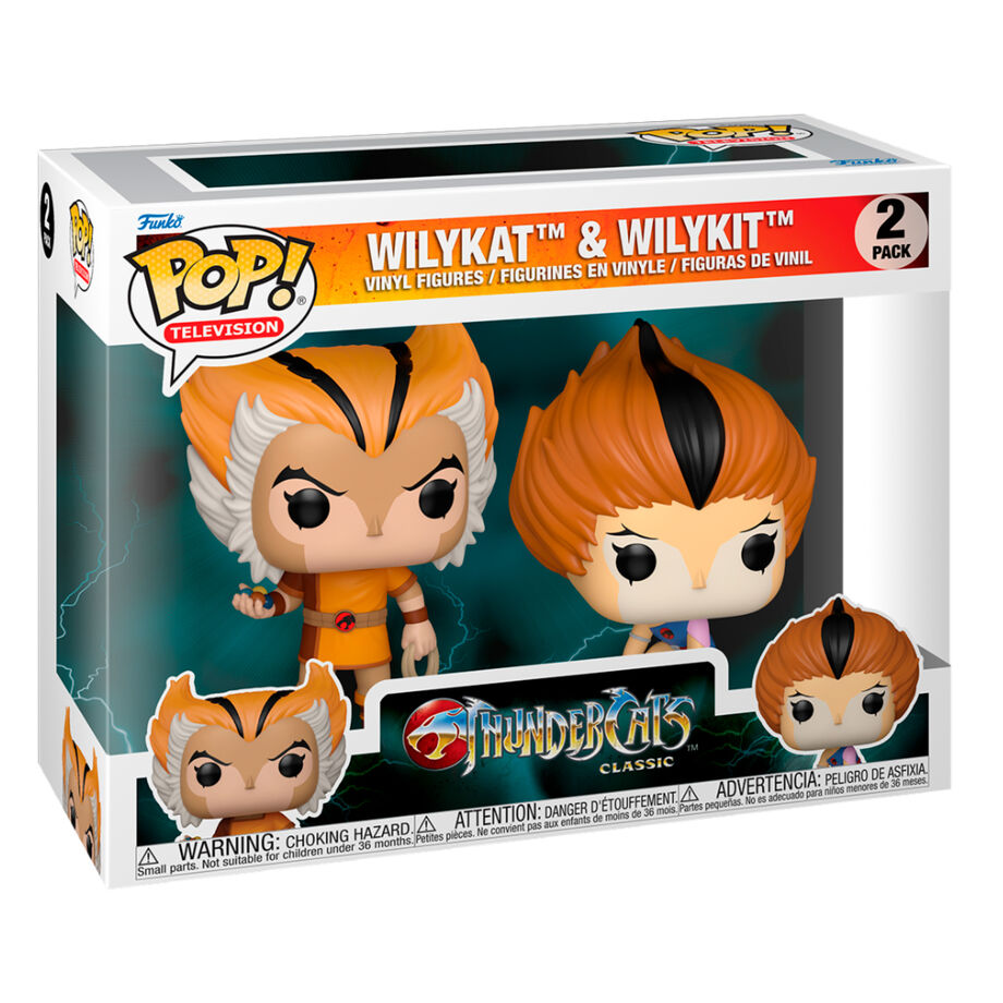 Blister 2 figuras POP Thundercats Wilykat & Wilykit